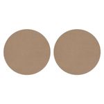 PATIKIL 2 Pack 12" 304mm OD Ceramic Drying Slab, 8mm 1/3" Thick Round Clay Wedging Board Sculpture Base Plate Pottery Wheel Bats Without Holes, Sand Table Baking Model Bottom Block