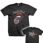 Bravado Rolling Stones Tour Of USA Black Mens T-Shirt X-Large