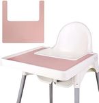 High Chair Placemat, Durable for IKEA High Chair Placemat, Clean and Hygienic, Suitable for IKEA Antilop Highchai, for Toddlers and Babies (Pink)