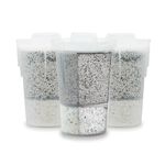 Santevia MINA Alkaline Fluoride Water Filter Value Pack | 3-Pack At Home Water Pitcher Filter Adds Minerals and Makes Alkaline Water | Fluoride, Chlorine & Lead Filteration | American Filtration Media