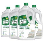 Quick Shine Multi Surface Floor Finish 64oz, 4Pk | Cleaner & Polish to use on Hardwood, Laminate, Luxury Vinyl Plank LVT, Tile & Stone | Safer Choice w/Clean Shine Technology | Shine-Protect-Refresh