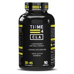 Time 4 CLA – 1000mg CLA Per Softgel Capsule Not Tablet – High Strength Premium Grade Conjugated Linoleic Acid, 84% Active Isomers Suitable for Men & Women, 30-45 Day Supply, Supports Weight Management