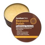 Furniture Clinic Beeswax Polish for Wood & Furniture - 200ml - Natural Beeswax for All Wood Types and Colours - Wood Furniture Polish to Protect & Enhance Any Wooden Surface