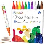 Funcils 10 Extra Fine Tip Chalk Mar