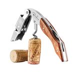 Benkia Waiters Friend Corkscrew - Wine Opener - Professional Decorative Stainless Steel Bottle Opener with Foil Cutter