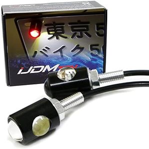 iJDMTOY (2) High Power Universal Bolt-On LED Lamps for Car Bike Motorcycle ATV 4x4 License Plate Lights and Taillight Rear Fog Lights