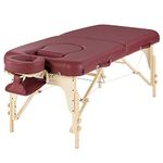 Master Massage 76cm Eva Portable Pregnancy Massage Table for Female Clients and Obese Individuals, Spa Salon Facial Bed for Pregnant Women- Multi Functional (Burgundy)