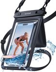 Lamicall IPX8 Waterproof Phone Pouch Case - [Double Space Design] 7.5" Underwater Phone Case for Swimming Dry Bag with Lanyard for iPhone 16 15 14 13 12 11 Pro Max Plus Mini, Xs, S24, Fit up to 7.5”