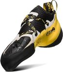 La Sportiva Mens Solution Rock Climbing Shoe, White/Yellow, 11