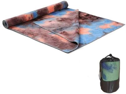 Hot Yoga Towel, Microfiber Non Slip Yoga Mat Towel, 183×63cm, with Grip Dot Sweat Absorbent Towel, Foldable Skidless, for Hot Yoga, Pilates and Fitness