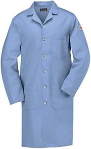 Bulwark Men's FR Lab Coat, Light Blue, Medium