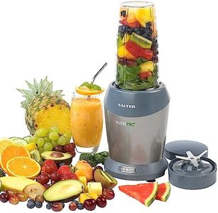 Salter EK2002V5SILVER NutriPro Blender - 1L BPA Free Blending Cup, Stainless Steel Blade, Chop & Crush, One Touch Operation, 1000W, Healthy Soup & Smoothie Maker, Maximum Vitamin & Nutrient Release