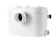 Sanitary Pumps Macerator Pump P750A for Sanitary Toilet Shower Sink Waste 3 in 1 Carbon Filter IP55 Rated 750 Watt, White, M