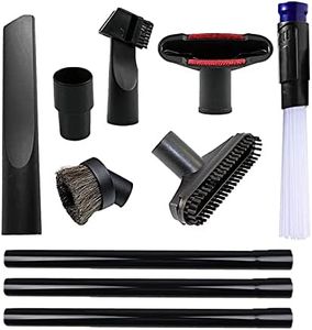 Vacuum Attachments for Shop Vac Accessories 1 1/4 inch & 1 3/8 inch Household Cleaning Kit With Adapter(10 Pcs)