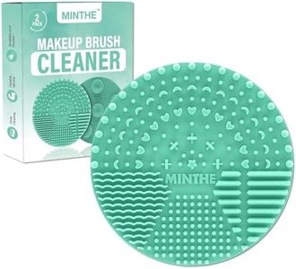 MINTHE™ Makeup Brush Cleaner Mat | 2 Pack | Silicone Makeup Brush Cleaning Mat, Make Up Brush Cleaner Pad, Makeup Brush Mat Cleaner, Makeup Cleaner, Make Up Brushes Cleaning