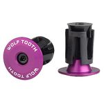 Wolf Tooth Alloy Bar End Plugs (Set of 2) - Purple