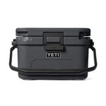YETI Roadie 8 Hard Cooler, Fits 12 Cans – Compact Portable Insulated Ice Chest, Durable Heavy-Duty Build, One-Hand Latch, Keeps Ice All Day, Easy Carry Handle for Camping, Golf & ATV, Charcoal