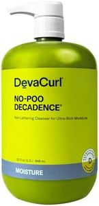 DevaCurl No-Poo Decadence Zero Lather Moisturizing Curly Cleanser for Ultra-Rich Moisture, Sulfate Free Shampoo, Nourishing Scalp Scrub for Dry Damaged Hair, For Coarse Waves, Curls and Coils