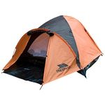 Trespass Ghabhar, Sunset, 4 Person Tent 285cm x 240cm x 130cm / 4,2kg / Waterproof / Fire Retardant, Orange