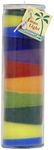 Aloha Bay - Handmade Coconut Unscented Candles in Glass Jar, 100-Hour Burn, Luau Light | 18 Inches, 16 Oz | Rainbow