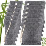 YOUNTHYE 12Pack Activated Bamboo Charcoal Air Purifying Bags, (50g*6 + 150g*6) Moisture, Odour Absorber & Eliminator, Nature Fresh Air Purifier Bags for Home, Car, Pets