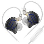 KZ ZSN PRO 2 in Ear Monitor Headphones, 1BA+1DD 5 Driver IEM Earphones, Metal Cover Gaming Earbuds, HiFi Wired Earbuds, with 2 Pin Detachable Cable, for Musicians DJ Drummer Audiophile