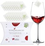 Wine Balanced Norway's Secret! Organic Wine Filter! | No More Wine Drops or Wands! Sulfite and Histamines Remover (12 Pack) - All Natural Purifier Filters Stops Red Wine Headaches & Hangover