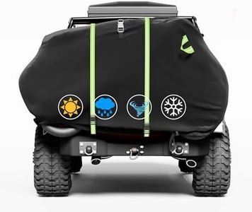 TUSAUW Bike Cover for Transport 2 Bikes, 600D Bike Covers for 2 Bikes on Rear Bike Rack Waterproof & Windproof Bike Rack Covers for 2 Bikes on Hitch Travel