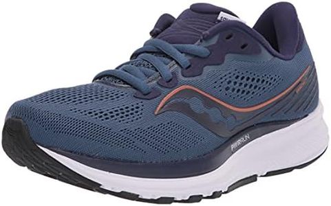 Saucony Women's Ride 14 Running Shoe, Midnight/Copper, 7 US