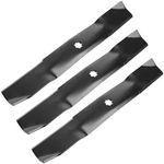 Fourtry GX21380 Medium Lift Mower Blade, Compatible with John Dee re 54" Deck G110 D170 190C LA150 LA175 E180 S180 Riding Lawn Tractor, Replace GY20679 GY20684 GY20686, 3 Pack