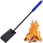 28in Fireplace Shovel-Ash Shovel-Fireplace Scoop-Ash Scoop-Gardening Shovel for Outdoor Fire Pit Indoor Fireplace Solo Stove, Iron Coal Charcoal Ash Shovel Litter Cleaning Tool