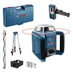 Bosch Professional Rotation Laser Level GRL 400 H (One-button keypad, receiver LR 1, levelling rod GR 2400, tripod BT 152, Working Range: up to 400m (diameter), in carrying case)