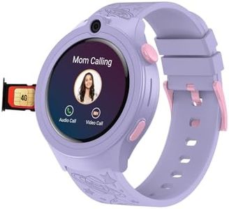 sekyo 'Mario' Kids Calling Watch with GPS | Precise & Real-time Location Tracking | 4G/5G Sim Card, Video Call | HD Camera, Pedometer, Games, Safe Zone, SOS, Smart Watch for Kids, Boys, Girls -Purple
