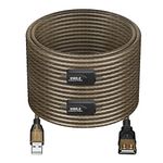 GGMTY 75 FT USB Extension Cable, USB 2.0 Type A Male to A Female Active Repeater Extension Cable 75 ft, High Speed 480 Mbps