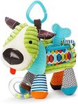 Skip Hop Bandana Buddies Baby Activity and Teething Toy with Multi-Sensory Rattle and Textures, Puppy