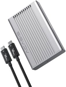 ACASIS 40Gbps M.2 NVMe SSD Enclosure with Aluminum Heat-dissipating fins Noiseless USB4 External SSD Enclosure Prevents Throttling & Maintains High Speeds M.2 Enclosure Compatible M1/M2/M3M4/ MacBook