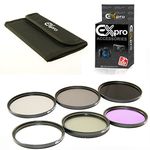 Ex-Pro 55mm ND, FLD, UV, CPL 6 Piece Filter Kit with Case, ND2, ND4, ND8