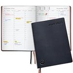 Premium Academic Diary 2024-2025 by Smart Panda – A4 Week to View Dated Planner – Softcover, Rose Gold and Gift Box - Appointment Book, Teacher Planner – July 2024 to August 2025