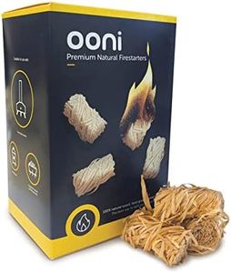 Ooni Premium Natural Firestarters - 50 Natural Fire Starters for BBQ Grills and Pizza Ovens - Lights Wood, Charcoal and Pellets