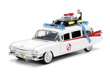 Jada 253235000 Cazafantasmas coche ECTO-1 metal 1:24 Ghostbusters Car Collecting, White, One Size