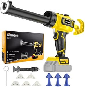 Upgraded Cordless Caulking Gun Compatible with DeWALT 20V Battery, 10oz/300ml Electric Caulk Gun with Infinite Rotation Speeds, Anti-Drip Auto Retract, LED Light, for Filling Sealing Repair
