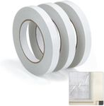 Pearwow Double Sided Tape,0.5inch by 200Ft Double Sides Adhesive Tape for Window Insulation Kit,3 Roll No Residue Tape for Window Insulator Film,Extra Long Enough for 13 Standard 3' x 5' Window