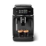 Philips 2200 Series Fully Automatic Espresso Machine, Classic Milk Frother, 2 Coffee Varieties, Intuitive Touch Display, 100% Ceramic Grinder, AquaClean Filter, Aroma Seal, Black (EP2220/14)