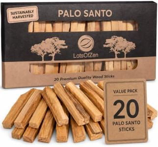 LOTS OF ZEN Palo Santo Sticks Authentic (Approx. 160 Grams | 5.6 Oz) — Large Pack — 100% Natural Spiritual Cleansing Palo Santo Smudge Sticks from Peru — Wild Harvested Sustainably Hand Picked
