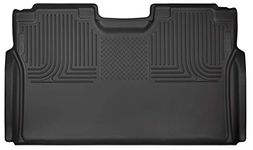 Husky Liners 19371 Black Weather beater 2nd Seat Floor Liner Fits 2015-2019 Ford F-150 Super Crew, 2017-2019 Ford F-250/F-350 Super Duty Crew Cab - WITHOUT factory storage box