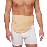 SIIL Stoma Belt for Men & Women Beige Stoma Bag Covers for Colostomy Ileostomy, Stoma Support Belt Compatible w/Convatec Coloplast Hollister & Other Stoma Bags, Sports & Swimming Belt (3X-Large)