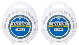 Walker Lace Front Tape-Double Sided 1/2" x 3 Yards (2 Pack)