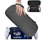 Verilux Carrying Case for Sony Playstation Portal Handheld Gaming Console, Hard Case with Mesh Zipper Pouch Playstation Portal Organizer Bag with Handle Playstation Portal Game Console Accessory Bag