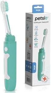 petsie Dog Toothbrush | Innovative Eletrolytic Technology | Improves Oral Health & Reduces Bad Breath | No Vibrations & Silent Teeth Cleaning Brush | No Toothpaste Needed | Dog Teeth Cleaning Kit