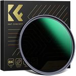 K&F Concept 77mm ND64 Lens Filter (6-Stop Fixed Neutral Density Filter), 28 Multi-Layer Coatings HD Waterproof Ultra Slim Nano-X Series Filter for Camera Lens